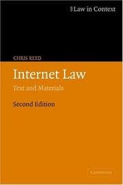 Tapa de Internet law