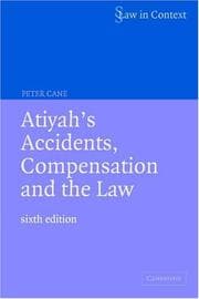 Tapa de Atiyah's Accidents, Compensation and the Law (Law in Context)