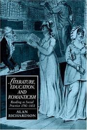 Tapa de Literature, education, and romanticism
