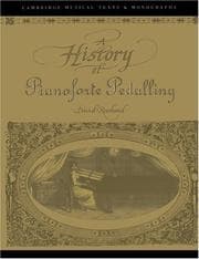 Tapa de A History of Pianoforte Pedalling (Cambridge Musical Texts and Monographs)