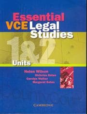 Tapa de Essential VCE Legal Studies Units 1&2