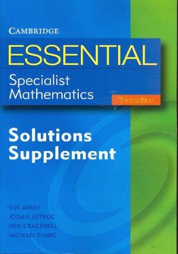 Tapa de Essential Specialist Mathematics