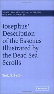 Tapa de Josephus' Description of the Essenes Illustrated by the Dead Sea Scrolls