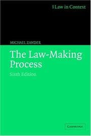 Tapa de The law-making process