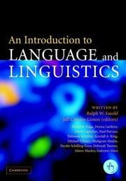 Tapa de An Introduction to language and linguistics