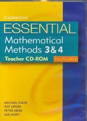 Tapa de Essential Mathematical Methods 3 and 4 Fourth Edition Teacher CD-ROM