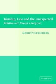 Tapa de KINSHIP, LAW AND THE UNEXPECTED