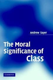 Tapa de The Moral Significance of Class