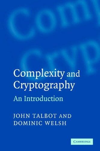 Tapa de Complexity and cryptography