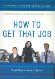 Tapa de Cambridge Student Career Guides How to Get That Job