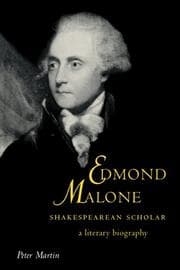 Tapa de Edmond Malone, Shakespearean Scholar