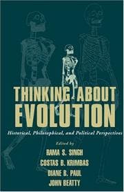 Tapa de Thinking about evolution