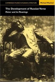 Tapa de The Development of Russian Verse