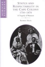 Tapa de Status and respectability in the Cape Colony, 1750-1870