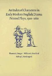 Tapa de An index of characters in early modern English drama
