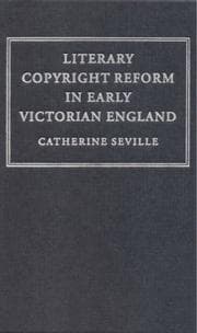 Tapa de Literary copyright reform in early Victorian England