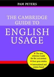Tapa de The Cambridge guide to English usage