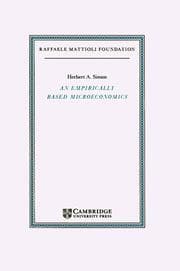 Tapa de An Empirically-Based Microeconomics (Raffaele Mattioli Lectures)