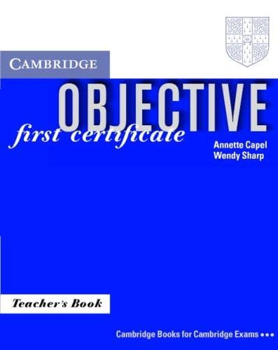 Tapa de Objective First Certificate