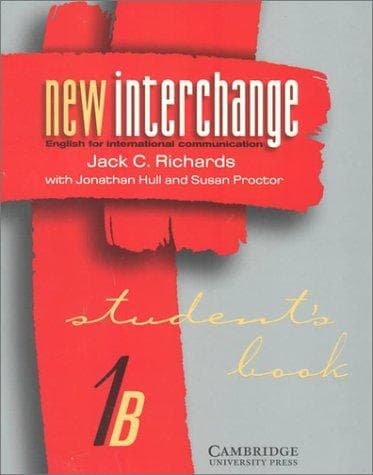 Tapa de New Interchange Student's book 1B