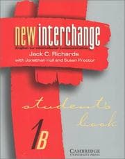 Tapa de New Interchange Student's book 1B