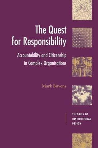 Tapa de The quest for responsibility