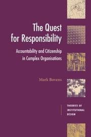 Tapa de The quest for responsibility