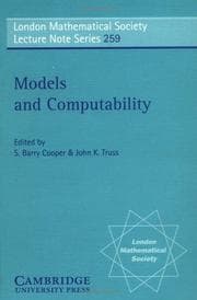 Tapa de Models and Computability