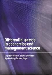 Tapa de Differential Games in Economics and Management Science