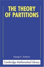 Tapa de The Theory of Partitions (Cambridge Mathematical Library)