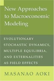Tapa de New approaches to macroeconomic modeling