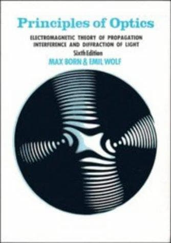 Tapa de Principles of optics