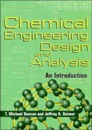 Tapa de Chemical engineering design and analysis