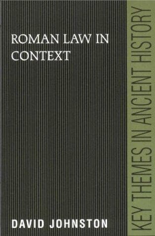 Tapa de Roman law in context