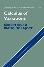 Tapa de Calculus of variations