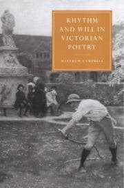 Tapa de Rhythm and will in Victorian poetry