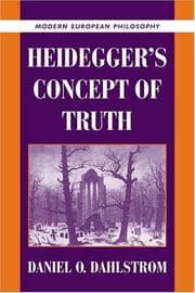 Tapa de Heidegger's Concept of Truth (Modern European Philosophy)
