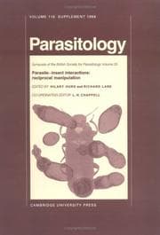 Tapa de Parasite-insect interactions