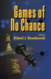 Tapa de Games of No Chance (Mathematical Sciences Research Institute Publications)