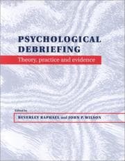 Tapa de Psychological debriefing