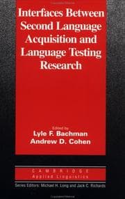 Tapa de Interfaces between second language acquisition and language testing research