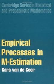Tapa de Applications of empirical process theory