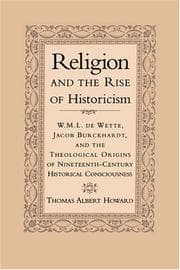 Tapa de Religion and the Rise of Historicism