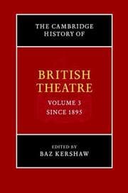 Tapa de The Cambridge history of British theatre