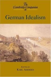 Tapa de The Cambridge Companion to German Idealism