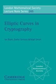 Tapa de Elliptic curves in cryptography