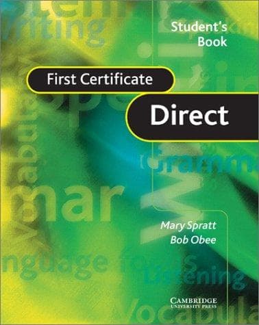 Tapa de First Certificate Direct Student's Book