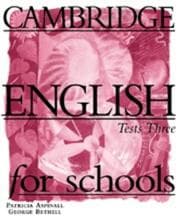 Tapa de Cambridge English for Schools Tests 3