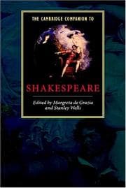Tapa de The Cambridge companion to Shakespeare