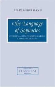 Tapa de The Language of Sophocles